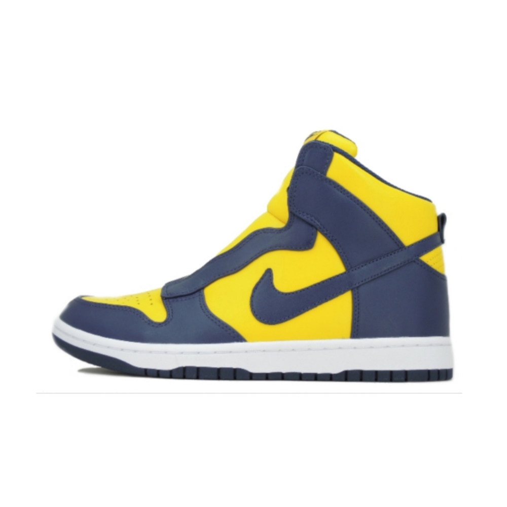 Sacai x Nikelab Dunk Lux "Varsity Maze Navy" aka Michigan